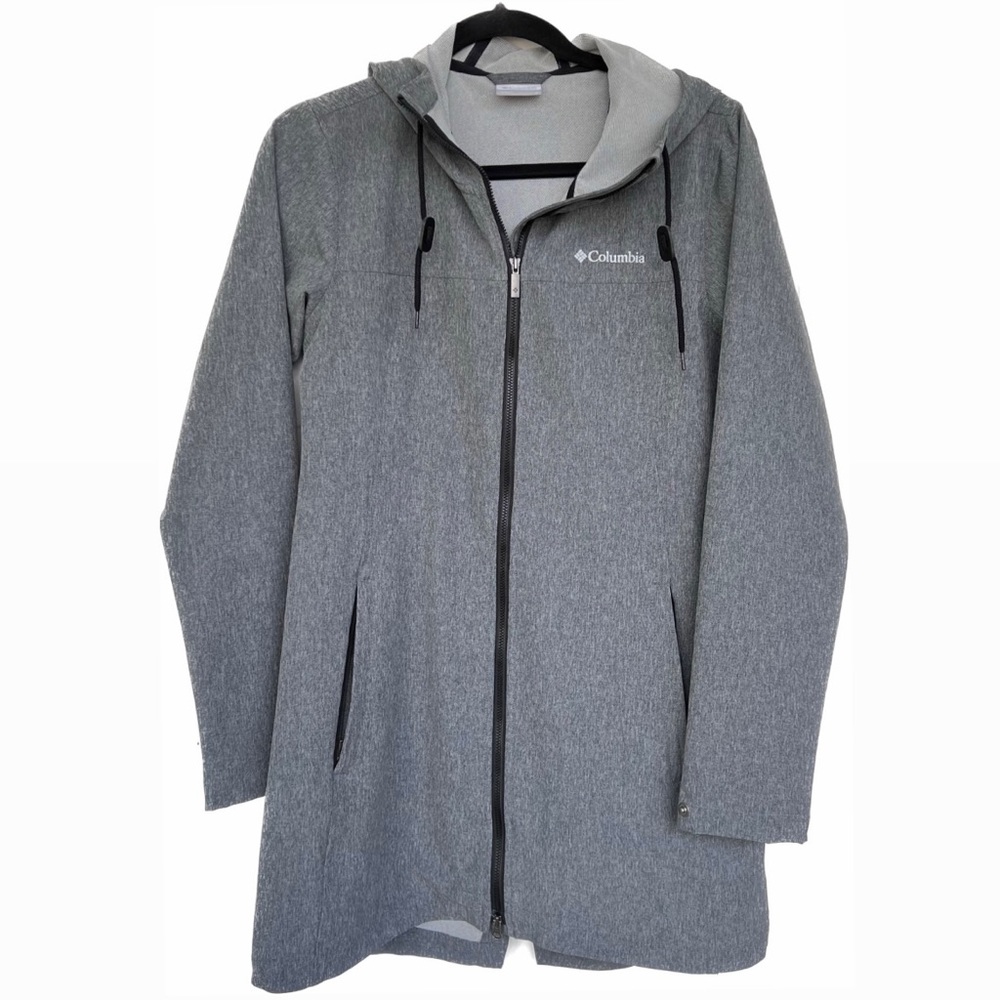 Columbia rain jacket, gray, size small